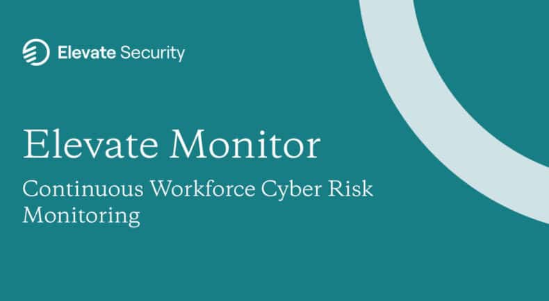 Elevate Security Elevate Monitor Solution Brief Cover Photo