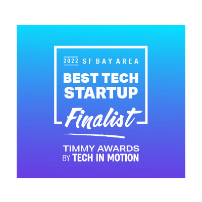 Timmy Award by Tech In Motion - Best Startup Finalist Badge