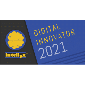Award badge for Intellyx Digital Innovator Award 2021
